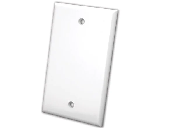 Vanco 820540X Blank Wall Plate, Single, White
