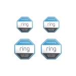 Ring Security Window Stickers four pack of octagonal security decals