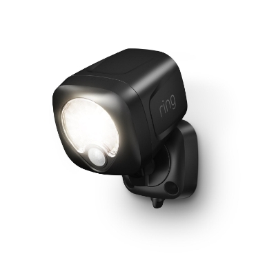 Ring Smart Lighting Spotlight battery-powered LED spotlight in black