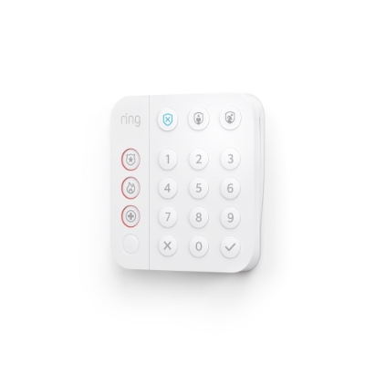 Ring Alarm Keypad 2nd Gen white wall-mounted control panel