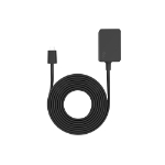 Ring 10 ft power adapter and flat cable for Ring Indoor Cam in white