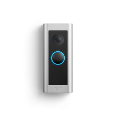 Ring Wired Doorbell Pro video doorbell in satin nickel finish