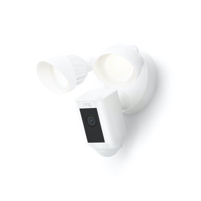 Ring Floodlight Cam Wired Plus security camera in white
