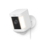 Ring Spotlight Cam Plus Plug-In outdoor security camera in white