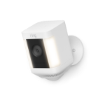 Ring Spotlight Cam Plus Battery outdoor security camera in white