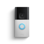 Ring Battery Doorbell Plus video doorbell in satin nickel