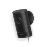 Ring Outdoor Cam Pro Plug-In 4K security camera in black