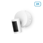 Ring Outdoor Cam Plus PoE 2K security camera in white