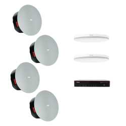 Biamp MRB-L-X400-C MRB-L-X400-C, Biamp, meeting room bundle, TesiraFORTÉ X 400, ceiling microphone, Parlé, Desono loudspeakers, conferencing kit, large room, beamtracking, USB conferencing, DSP bundle, ceiling audio