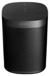 Sonos One Gen 2 black smart speaker front view