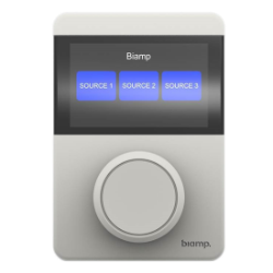 Biamp TEC-X 1000 Black Biamp TEC-X 1000, TEC-X 1000, TEC-X, Apprimo, Tesira control pad, AV control pad, PoE control panel, wall control, black control panel, room control, Biamp Tesira, network control panel, touchscreen control